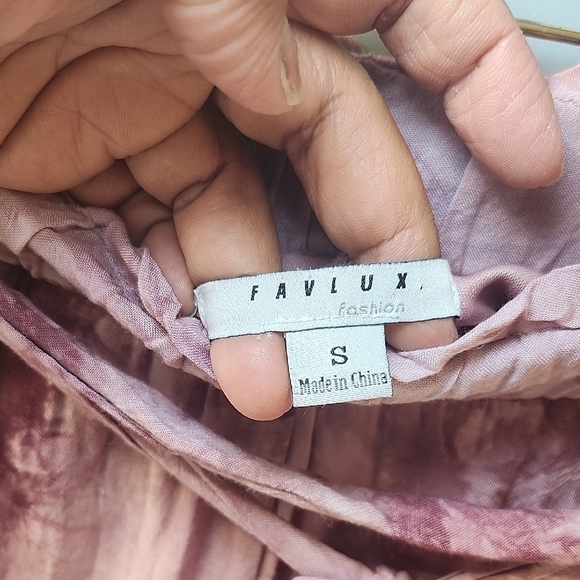 Favlux Elegant Tie-Dye Purple Skirt - Picture 7 of 8